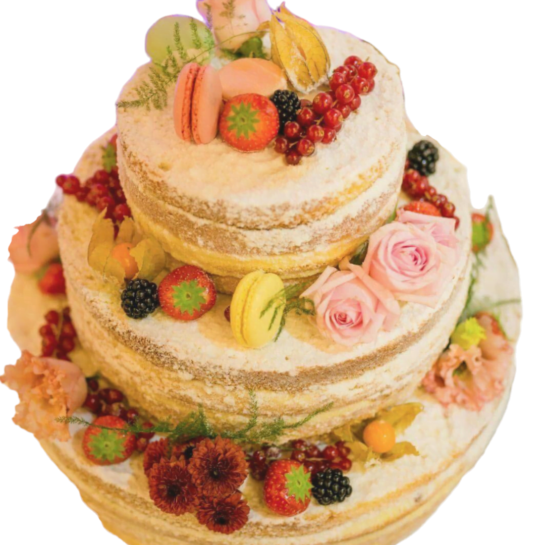 [:ro]Naked cake cu macarons si fructe[:en]Naked Cake with macarons and fruits[:]
