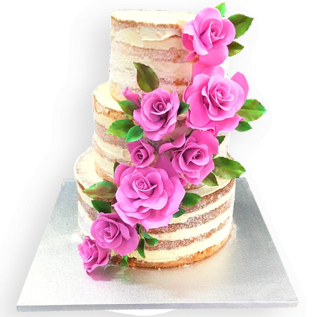 [:ro]Tort Naked roses[:en]Naked roses cake[:]
