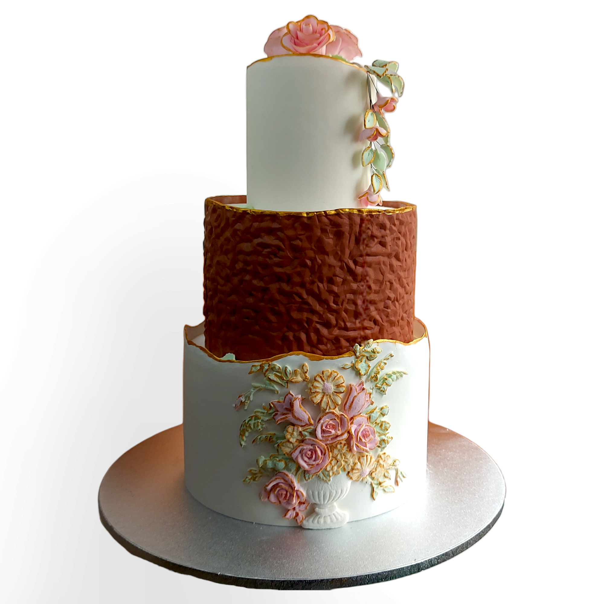Buttercream Iced Birthday Cake With Sugar Flowers