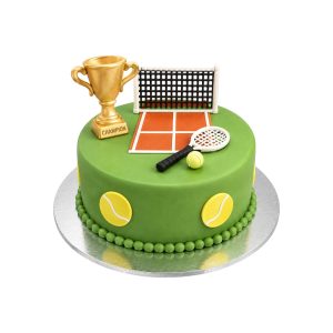 Tennis game cup cake